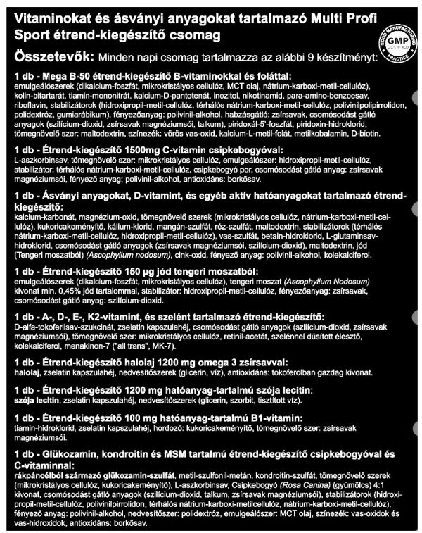 Multi Sport Profi vitamincsomag