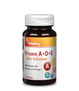 A Vitaking® A+D+E plus szelén alapvető vitaminokat, egy fontos ásványi anyagot és omega-3 zsírsavakat. Tudj meg róla többet!