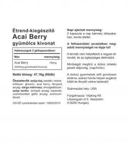 Vitaking® Acai Berry kivonat 150mg (3000mg Acai gyümölcsből)