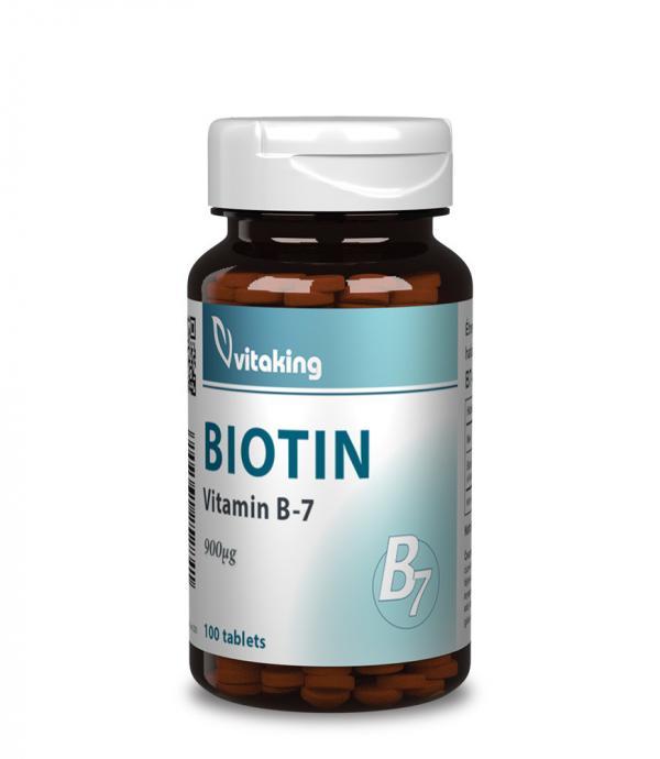 Vitaking Biotin (B7-vitamin) 900 µg (100 tabletta)