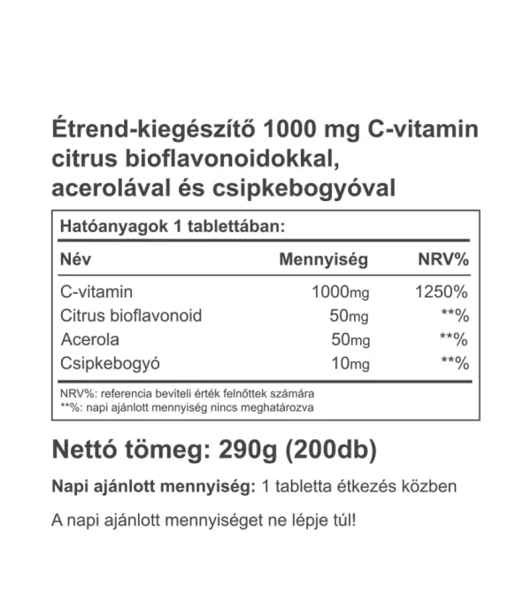 C-vitamin 1000mg Biof. (200)