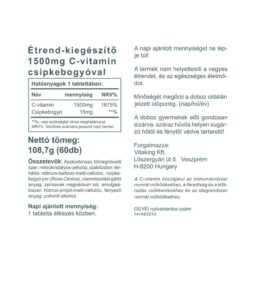 Vitaking C-vitamin 1500mg + 15mg Csipkebogyó (60)
