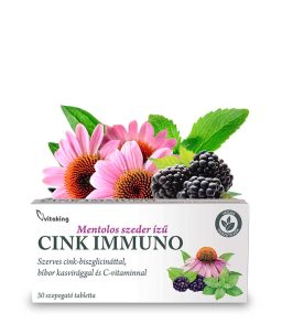 Vitaking Cink Immuno szopogató tabletta