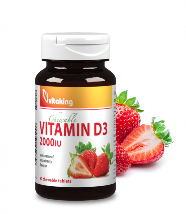 Vitaking Epres D3-vitamin 2000NE (90 rágótabletta)