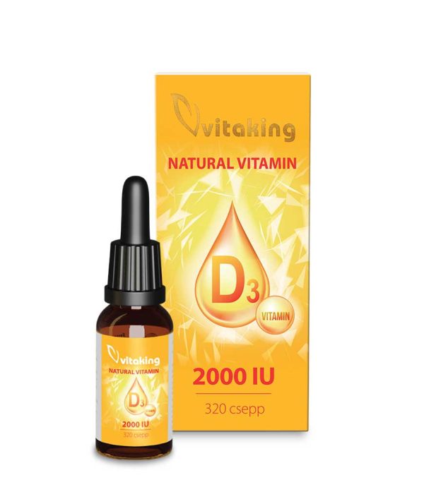 Vitaking D3 vitamin csepp MCT olajjal 10ml (2000NE/csepp)