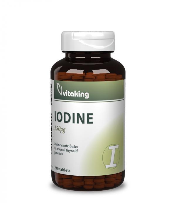 Vitaking Jód (Iodine) tabeltta (240) - a pajzsmirigy egészségééért