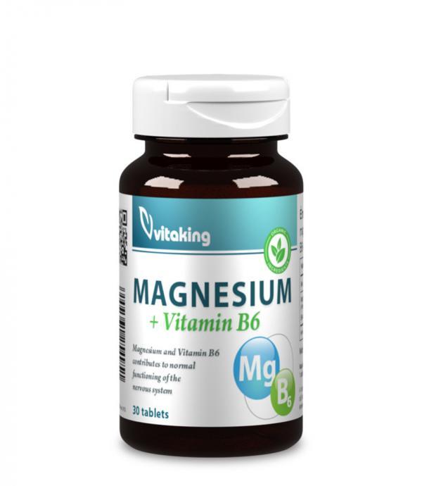 Vitaking Magnézium + B6 (1054mg szerves magnézium citrátból)