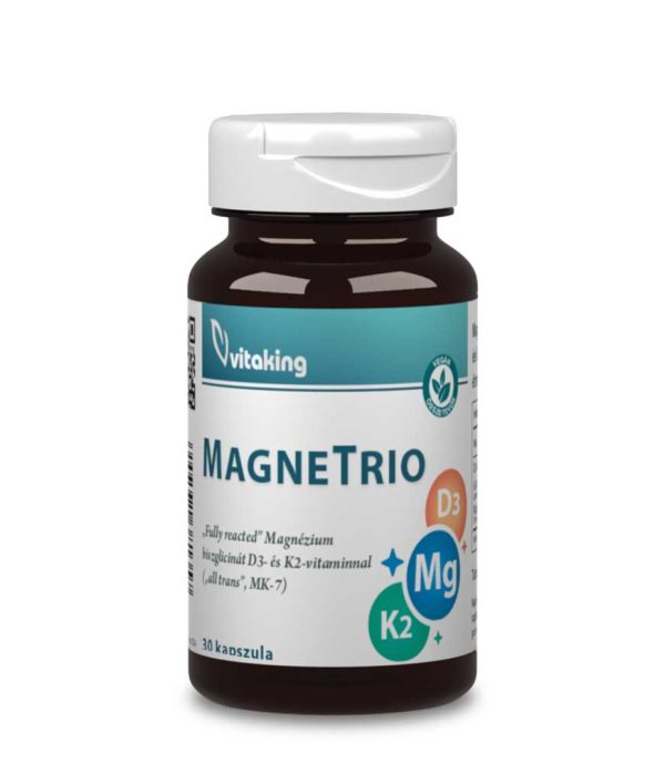 MagneTrio D3+K2+ Magnézium biszglicinát (30)