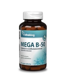 Vitaking Mega B-50 komplex (foláttal és metilkobalaminnal)