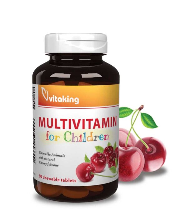 Vitaking Meggyes gyerek multivitamin rágótabletta