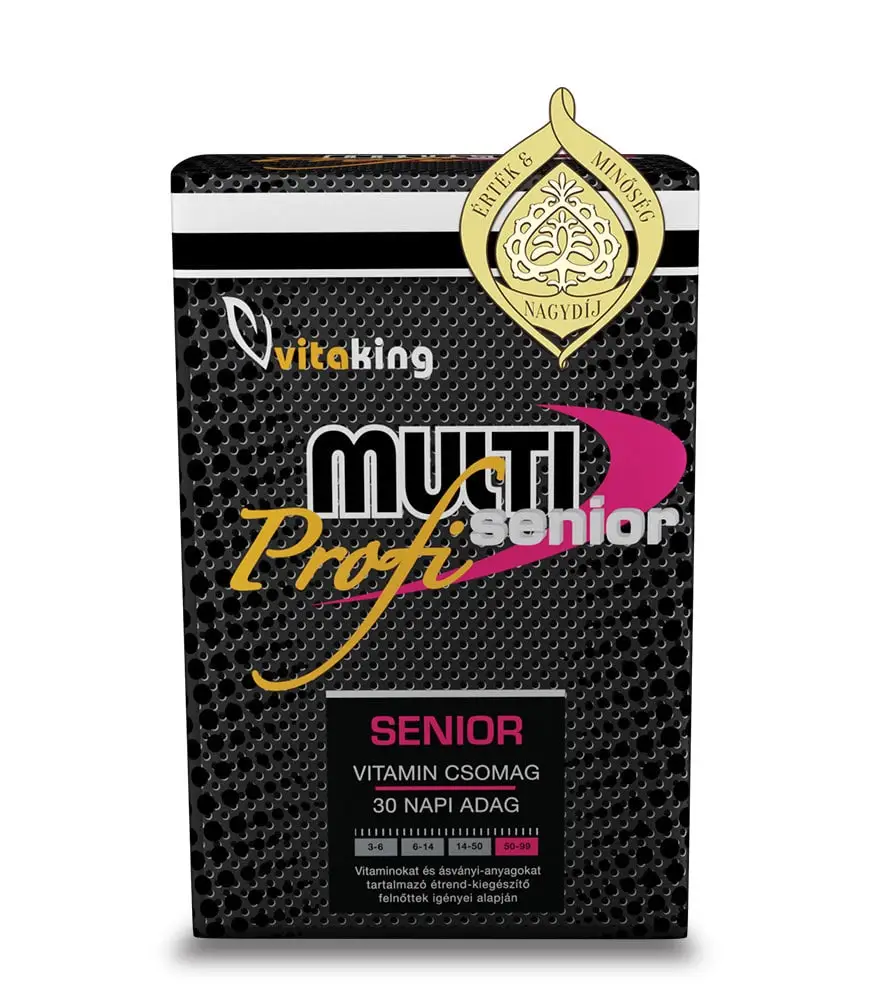 Vitaking Multi Senior Profi - Multivitamin Extrákkal 50 év felettieknek