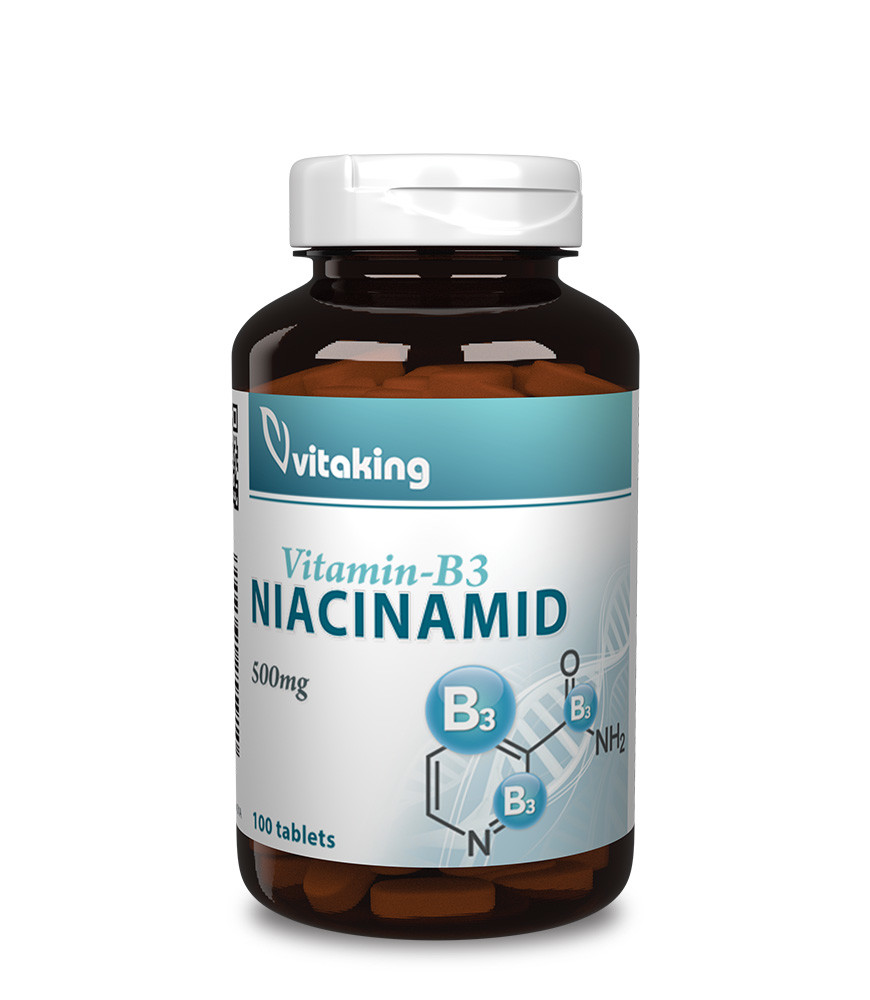 Vitaking Niacinamid (B3 vitamin) 500mg (100db) vitaking.hu