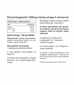 Vitaking ® Omega-3 kapszula (EPA: 216mg DHA: 144mg)