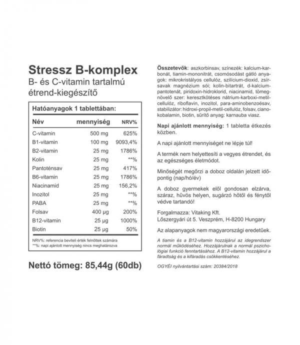 Vitaking® Stressz B-komplex - vásárlóink kedvence!