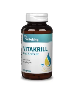 Vitaking Vitakrill (krill olaj) 500 mg +astaxanthin (30db)
