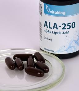 Vitaking Alfa liponsav 250mg (60 kapszula) vitaking.hu