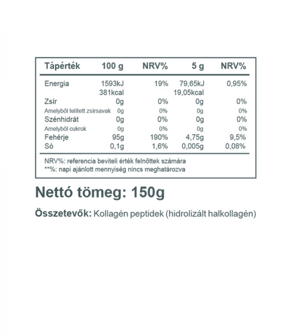 Vitaking natúr Halkollagén 150g (hidrolizált halkollagén)