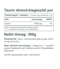 Taurin italpor 300g (natúr)