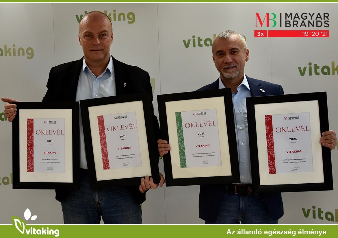 Háromszoros MagyarBrands díjas a Vitaking Kft.