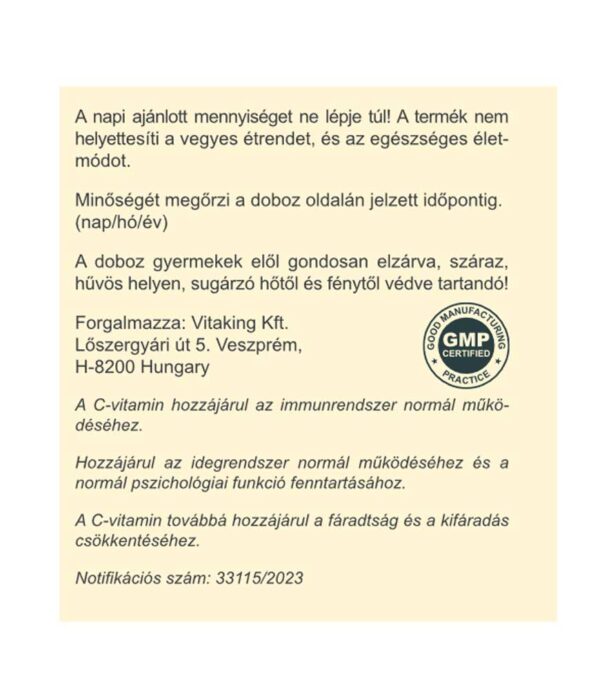 Instant Supreme C-vitamin por (+biof) citrom íz 150g