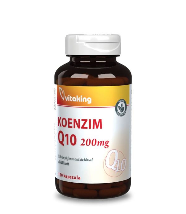 Vitaking Q-10 koenzim 200mg (120), növényi fermentációval előállított Q10, Q10 MCT olajjal