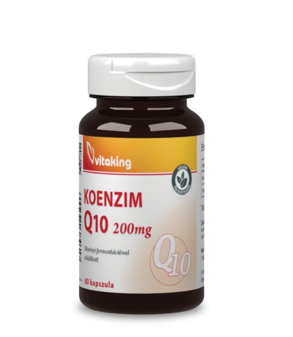 Vitaking Q-10 koenzim 200 mg (60 kapszula) MCT olajjal (Vegán)